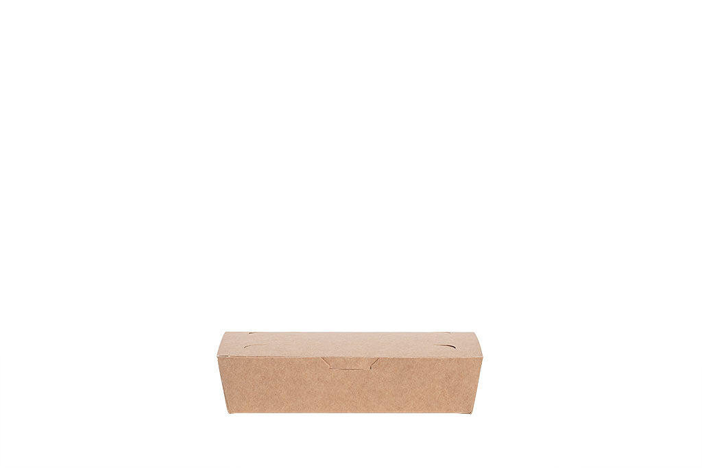 Mealbox, Menübox, "All Natural", Kraft-Papier, braun, ohne Kunststoff, fettdicht, 800ml, 200 x 100 x 50 mm